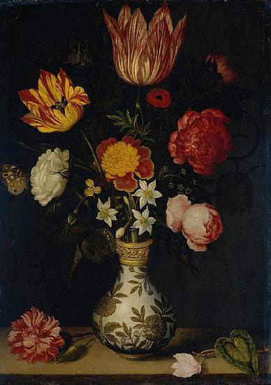 Ambrosius Bosschaert Still Life with Flowers in a Wan-Li vase Sweden oil painting art